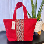 Suede & Peruvian Manta Tote