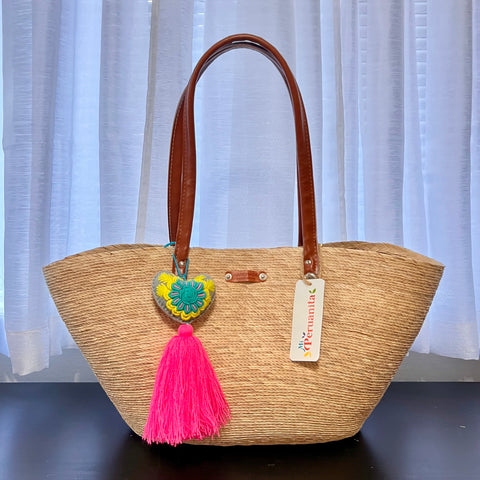 Tassel Straw Basket
