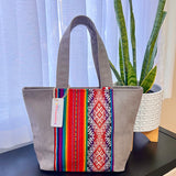 Suede & Peruvian Manta Tote