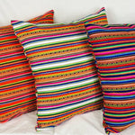 Peruvian Manta Throw Pillow